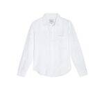 Rails Ingrid Raw Hem Linen Mix Shirt - White Stars