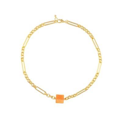 TALIS CHAINS New York Choker Necklace - Tangerine