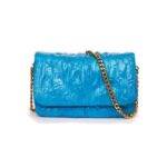 ESSENTIEL ANTWERP Beatrice Glossy Shoulder Bag - Blue Sapphire