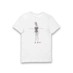 Bioworld Barbie Barbara Roberts Iconic Zebra Swimsuit Adults T-Shirt - White - XL