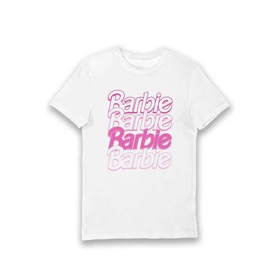 Bioworld Barbie Logo Adults T-Shirt - White - M